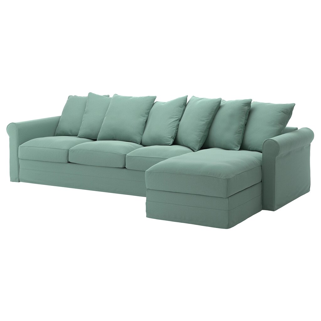 ІКЕА GRÖNLID ГРЕНЛІД, 594.088.46 4-місний диван із кушеткою, Люнген світло-зелений від компанії MyHome - фото 1