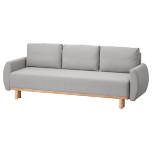 ІКЕА GRUNNARP ГРУННАРП, 804.856.30 3-місний розкладний диван, світло-сірий