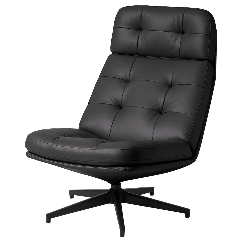 ІКЕА HAVBERG, 905.151.08 Поворотне крісло, Бабцю., Бомстад чорний від компанії MyHome - фото 1