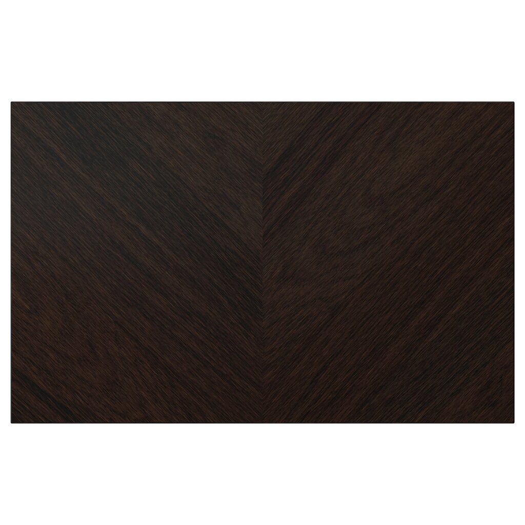 ІКЕА HEDEVIKEN, 704.917.02 Двері, Фронтальна панель шухляди, темно-коричневий морений шпон дуба, 60x38 см від компанії MyHome - фото 1