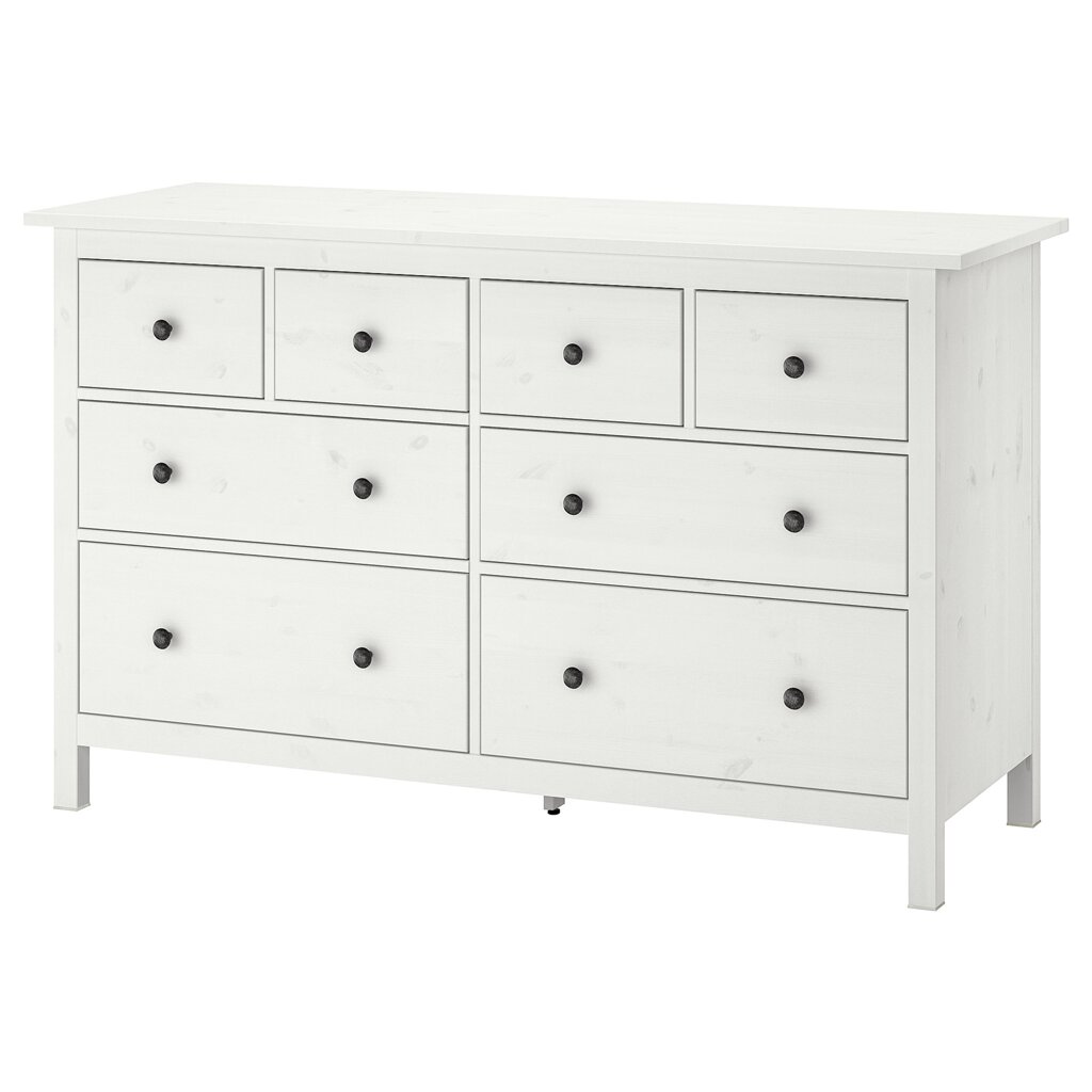 ІКЕА HEMNES ХЕМНЕС, 102.392.80 Комод, 8 шухляд, біла пляма, 160x96 см від компанії MyHome - фото 1