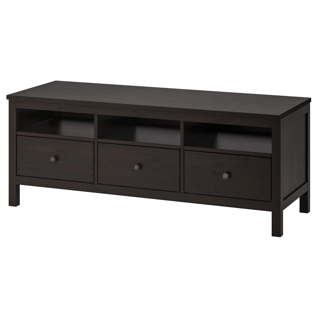 ІКЕА HEMNES ХЕМНЕС, 502.970.46 Тумба під телевізор, чорно-коричневий, 148x47x57 см від компанії MyHome - фото 1