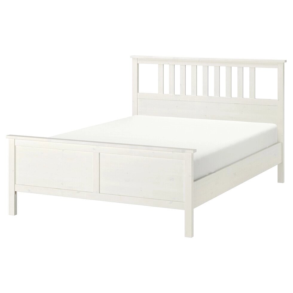 ІКЕА HEMNES ХЕМНЕС, 799.293.41 Каркас ліжка, біла пляма, 160x200 см від компанії MyHome - фото 1