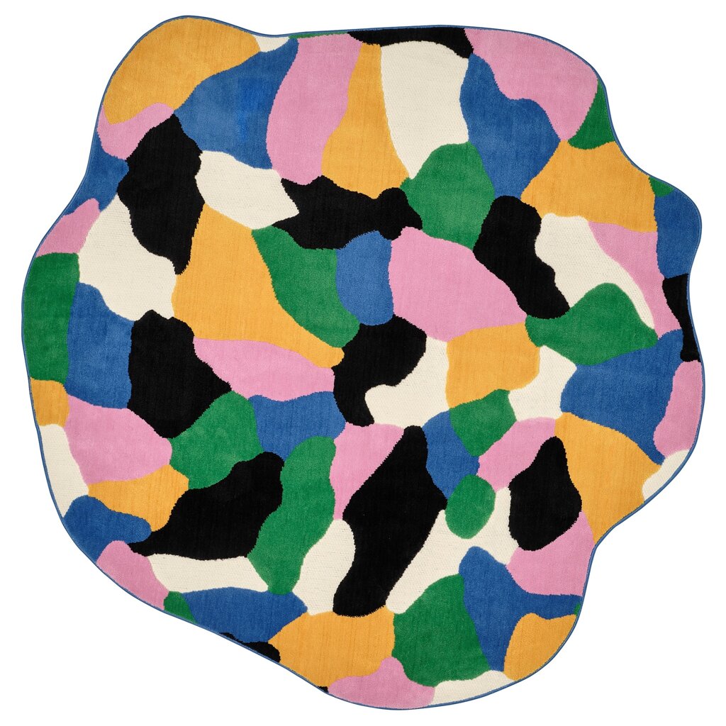 ІКЕА IDROTTSHALL, 205.511.09 Килим, різнобарвний, 150х150 см від компанії MyHome - фото 1