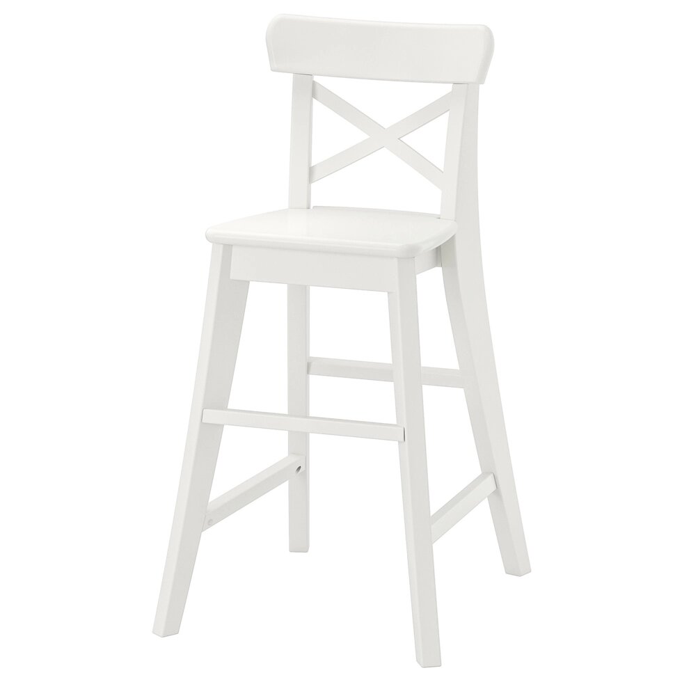 ІКЕА INGOLF ІНГОЛЬФ, 901.464.56 Дитячий стілець, білий від компанії MyHome - фото 1