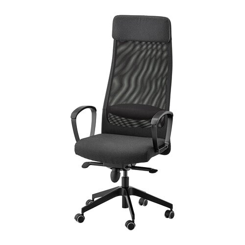 ІКЕА MARKUS МАРКУС, 702.611.50 Офісне крісло, Віссл темно-сірий від компанії MyHome - фото 1