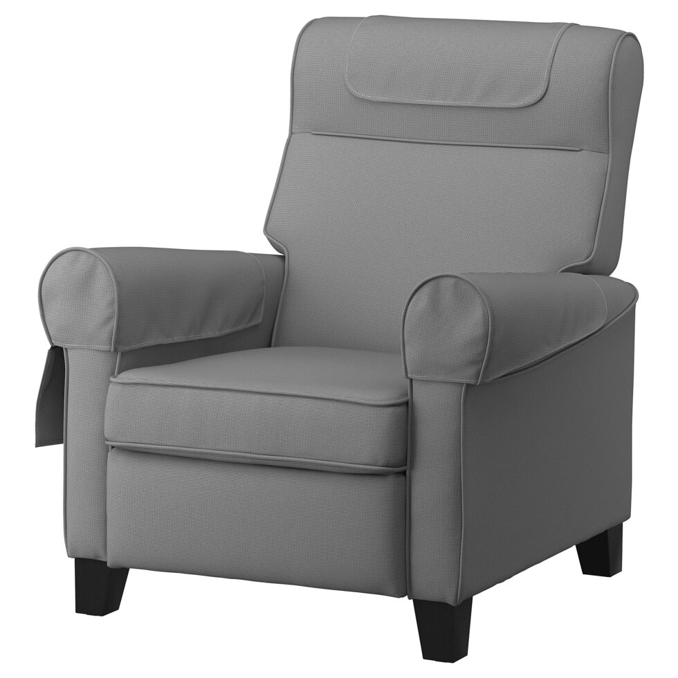 ІКЕА MUREN МУРЕН, 004.385.53 Розкладне крісло, Remmarn світло-сірий від компанії MyHome - фото 1