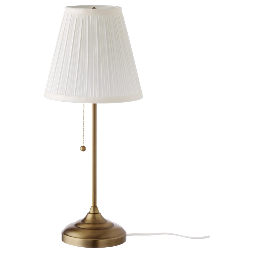 ІКЕА ÅRSTID ОРСТІД, 303.213.73 Лампа настільна, латунь, білий від компанії MyHome - фото 1