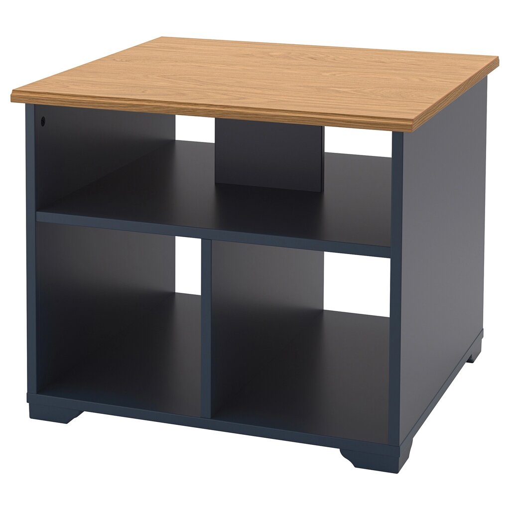 ІКЕА SKRUVBY, 705.319.82 Журнальний столик, чорно-синій, 60x60 см від компанії MyHome - фото 1