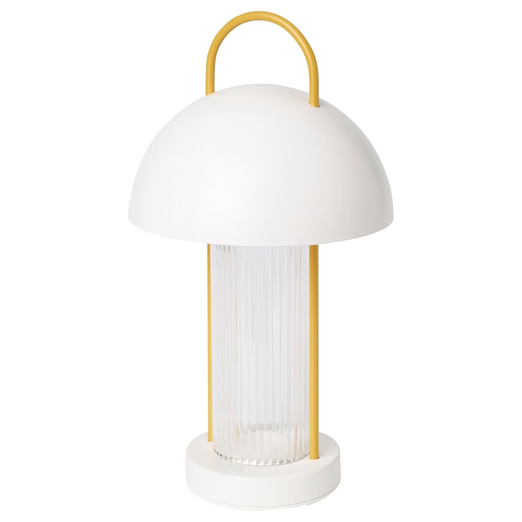 ІКЕА SOMMARLÅNKE, 605.443.29 Декоративна світлодіодна настільна лампа, жовте скло, на батерейках... від компанії MyHome - фото 1