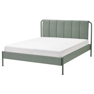 ІКЕА TÄLLÅSEN, 705.389.26 М'який каркас ліжка, Кульста сіро-зелена, 160x200 см