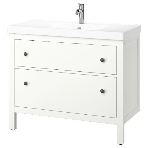 ІКЕА Тумба під умивальник з висувними ящиками HEMNES ХЕМНЕС / ORRSJÖN, 095.468.07 від компанії MyHome - фото 1