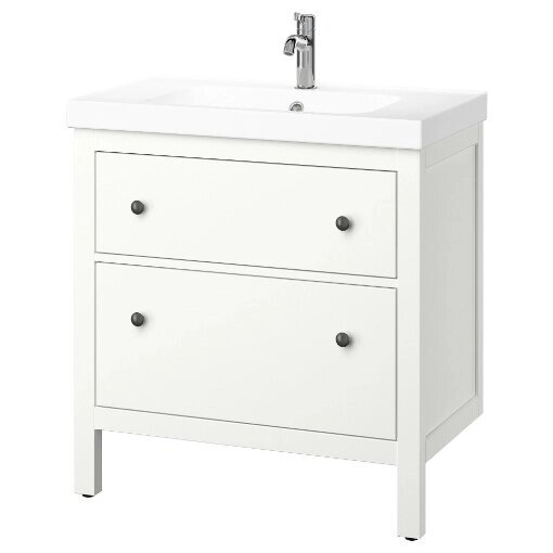 ІКЕА Тумба під умивальник з висувними ящиками HEMNES ХЕМНЕС / ORRSJÖN, 695.467.91 від компанії MyHome - фото 1