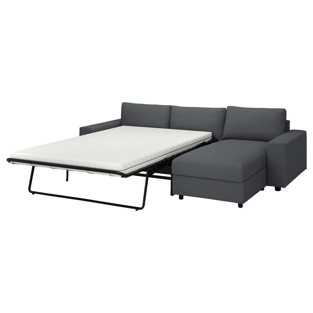 ІКЕА VIMLE ВІМЛЕ, 094.190.55 3-місний диван із кушеткою, з широкими підлокітниками, ХАЛЛАРП сіри... від компанії MyHome - фото 1