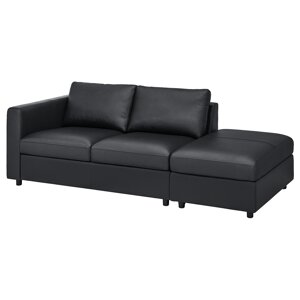 ІКЕА VIMLE ВІМЛЕ, 293.066.65 3-місний диван, з вікритою секцією, ГРАНН, Бомстад чорний