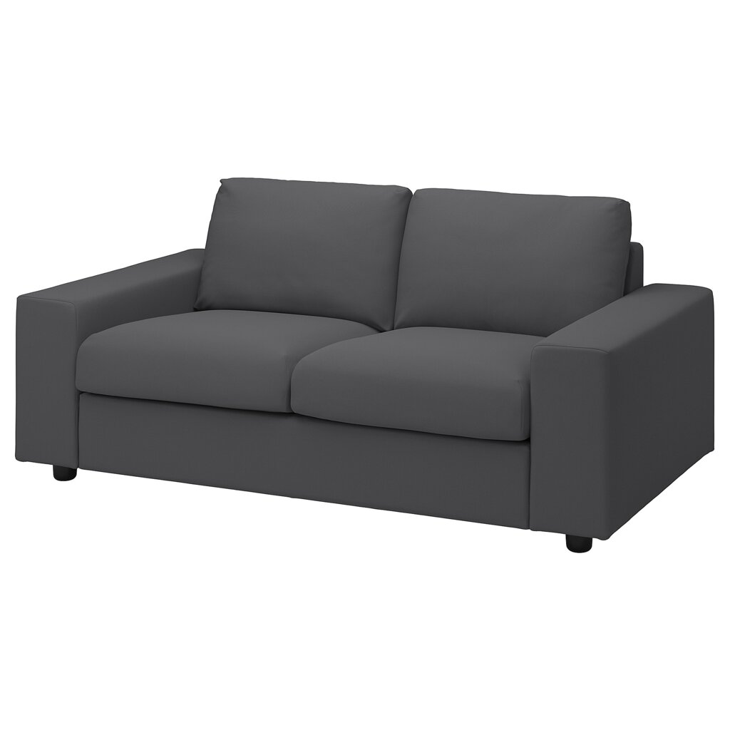 ІКЕА VIMLE ВІМЛЕ, 294.005.64 2-місний диван, з широкими підлокітниками, Халларп сірий від компанії MyHome - фото 1