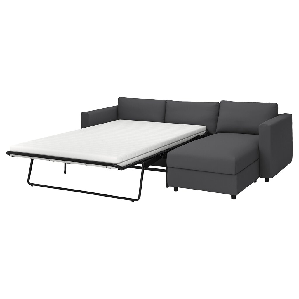 ІКЕА VIMLE ВІМЛЕ, 394.190.49 3-місний диван із кушеткою, ХАЛЛАРП сірий від компанії MyHome - фото 1
