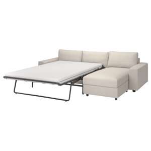 ІКЕА VIMLE ВІМЛЕ, 594.190.53 3-місний диван із кушеткою, з широкими підлокітниками, ГУННАРЕД беж