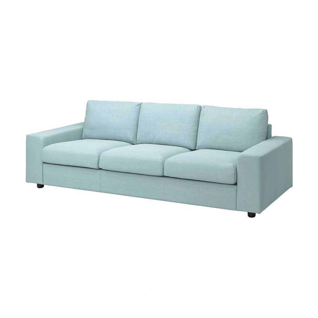 ІКЕА VIMLE ВІМЛЕ, 794.014.67 3-місний диван, з широкими підлокітниками, Саксемара світло-блакитна від компанії MyHome - фото 1