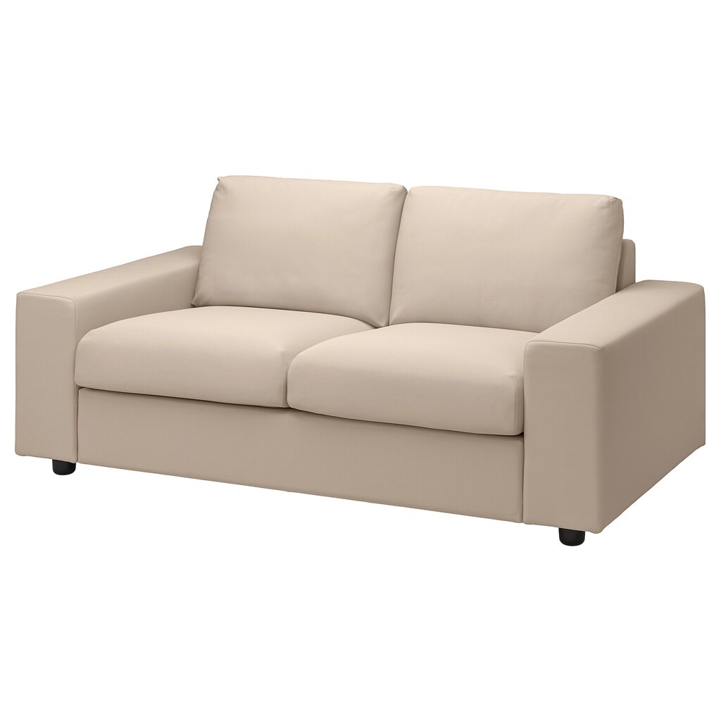 ІКЕА VIMLE ВІМЛЕ, 894.005.61 2-місний диван, з широкими підлокітниками, Халларп бежевий від компанії MyHome - фото 1