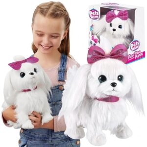 Інтерактивна плюшева іграшка гуляюча собачка Pets Alive звукові ефекти 3+ Zuru.