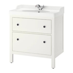 ІКЕА Тумба під умивальник з висувними ящиками HEMNES ХЕМНЕС / RUTSJÖN, 295.376.42