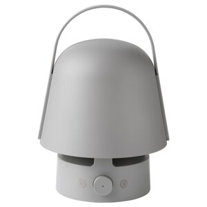 ІКЕА VAPPEBY, 205.107.36 Лампа з Bluetooth-динаміком, зовнішній, сірий