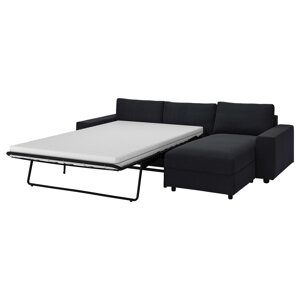 ІКЕА VIMLE ВІМЛЕ, 794.190.52 3-місний диван із кушеткою, з широкими підлокітниками, Саксемара чо...