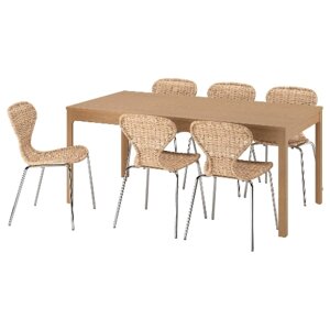 ІКЕА Стіл і 6 стільців EKEDALEN ЕКЕДАЛЕН / ÄLVSTA, 995.712.27