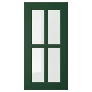 ІКЕА BODBYN БУДБІН, 804.445.45 Скляні дверцята, темно-зелений, 30х60 см