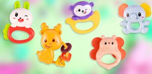 Карусель до дитячого ліжечка "білка-пілот" зі грічками гризунцями 5x проектор карусель