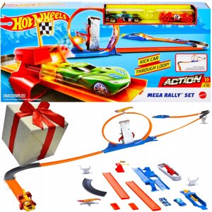 Hot Wheels набір треків мега рейд петля + 2 машинки Fvj21 іграшка на подарунок