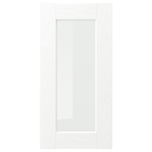 ІКЕА ENKÖPING, 205.057.87 Скляні двері, імітація білого дерева, 30x60 см