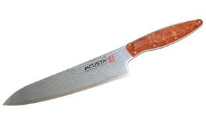 Японський кухонний ніж Mcusta з дамаської сталі GYUTO 240 мм