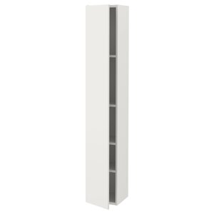 ІКЕА ENHET, 193.224.92 Висока шафа 4 полиці, двері, білий, 30x32x180 см
