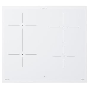 ІКЕА BEJUBLAD, 004.672.96 Індукційна варильна поверхня, IKEA 500 білий, 58 см