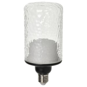 ІКЕА MOLNART, 505.601.88 Світлодіодна лампа E27 150 люмен, прозоре скло у формі трубки, дизайн, 90 мм
