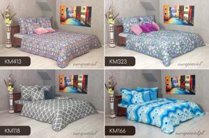 Постільна білизна з ранфорсу 160/200 білава бавовна продукт грубий фігаро 160x200