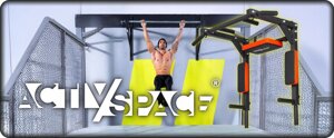 Багатофункціональні стрижні Activ/space 0-95 см стрижень-рукохід для вправ підтягування тренування преса 2 в 1 потужний