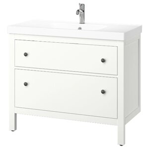 ІКЕА Тумба під умивальник з висувними ящиками HEMNES ХЕМНЕС / ORRSJÖN, 095.468.07