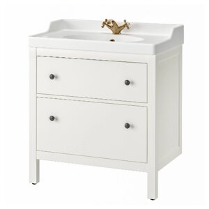 ІКЕА Тумба під умивальник з висувними ящиками HEMNES ХЕМНЕС / RUTSJÖN, 195.468.40
