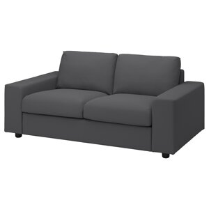 ІКЕА VIMLE ВІМЛЕ, 294.005.64 2-місний диван, з широкими підлокітниками, Халларп сірий