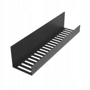 Полиця підвісна Newops 60x8x6 см чорна для душу сучасна матової сталі + бутилка в подарунок