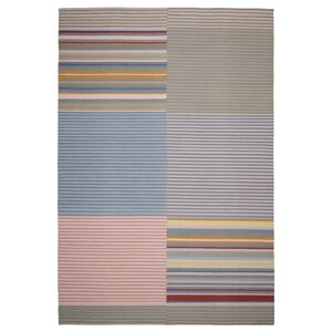 ІКЕА BUDDINGE, 105.141.79 Тканий килим, ручної роботи різнокольорові, смугастий візерунок, 170x240 см
