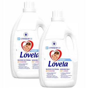 Рідина для прання Lovela прання кольору 10 кг 9 дитяче молоко кольору 4,5л х2 (100 пр)