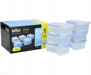 Картридж для очищення бритви Braun CCR5+1 Clean & Renew
