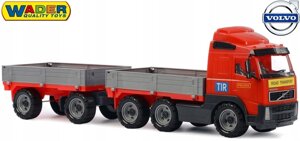 Polesie Volvo 9487 великий червоний вантажівка Tir з причепом і бортами