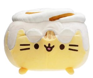 Іграшка-плюшка Pusheen з блинами плюшовий Pusheen обіймака Pusheen пляцок з корицею булка