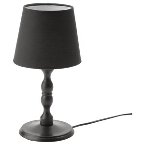 ІКЕА KINNAHULT, 704.883.99 Настільна лампа, чорний попіл, чорний, 37 см