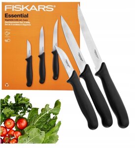 Ножі Fiskars набір ножів гострий ніж для чищення овочів 3 шт. 3x овочеві гострі 1065584 1023785